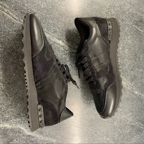 Valentino CAMOUFLAGE NOIR ROCKRUNNER SNEAKER - Picture 5 of 11